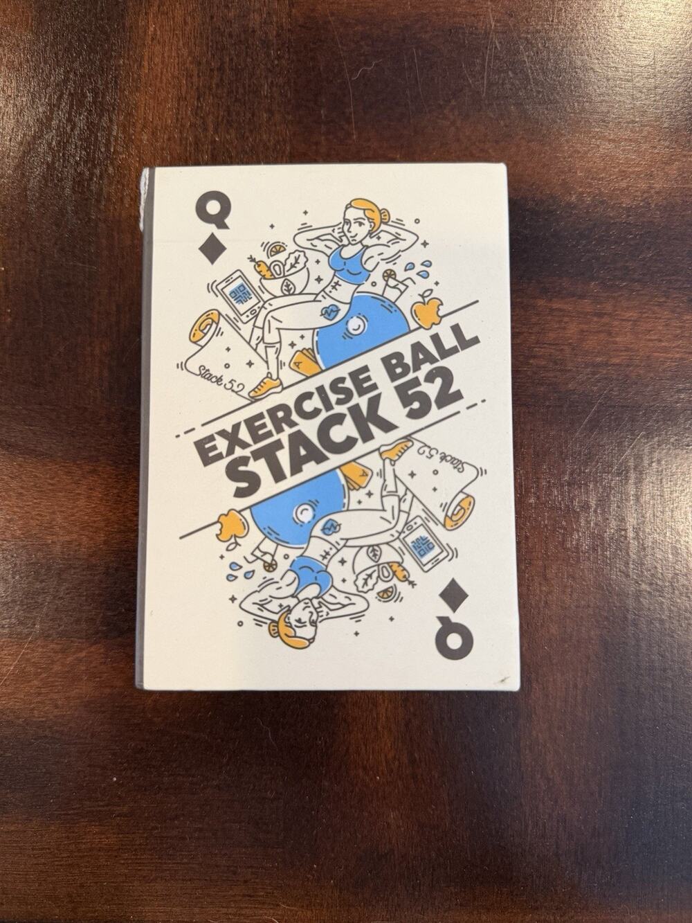 Stack 52 Exercise Ball Playing Cards New The Game Of Fit New
